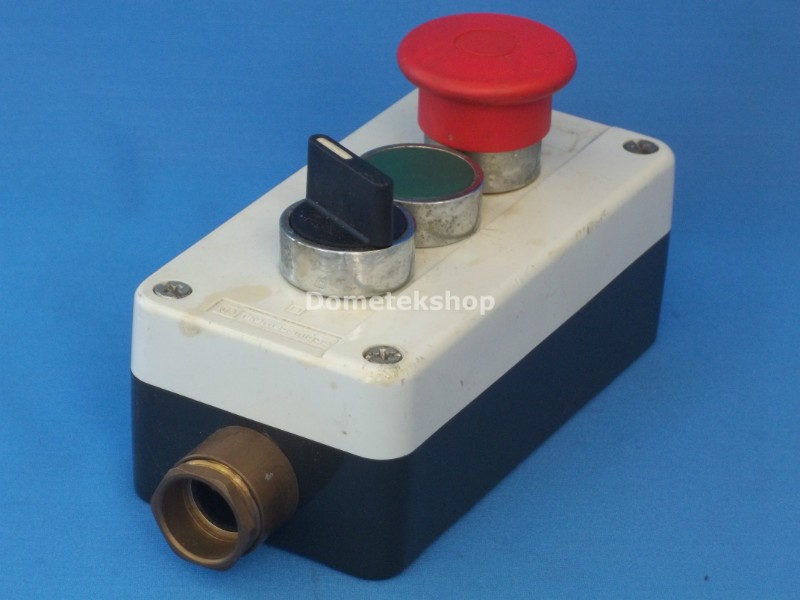 Telemecanique Three Switch / Button Unit